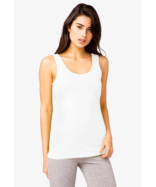FOREVER 21(フォーエバー トゥエンティーワン)の「FOREVER 21 Basic Scoop Neck Tank(タンクトップ・レディース・Black/Gray/Purple/Beige/Red/Pink/Blue/White・Small/Medium/Large)」の2枚目の写真