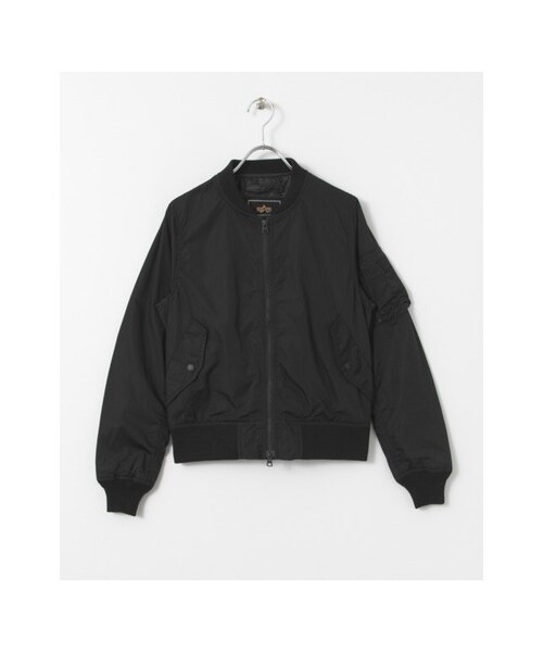 URBAN RESEARCH(アーバンリサーチ)の「ALPHA INDUSTRIES×URBAN RESEARCH iD 別注MA-1 ジャケット(ジャケット/アウター・レディース・BLACK/KHAKI/L.GREY・XS)」の1枚目の写真