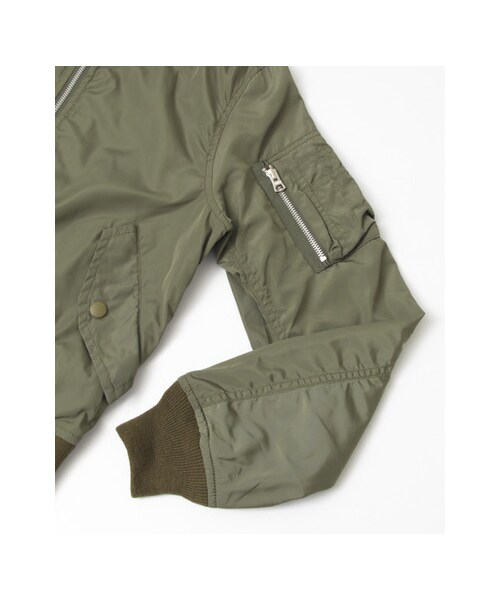 URBAN RESEARCH(アーバンリサーチ)の「ALPHA INDUSTRIES×URBAN RESEARCH iD 別注MA-1 ジャケット(ジャケット/アウター・レディース・BLACK/KHAKI/L.GREY・XS)」の17枚目の写真