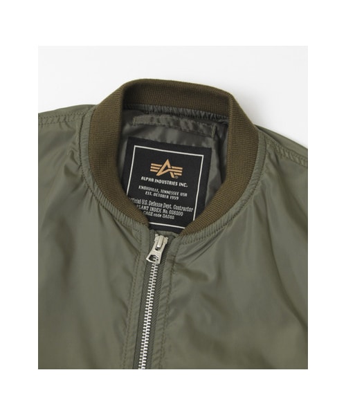 URBAN RESEARCH(アーバンリサーチ)の「ALPHA INDUSTRIES×URBAN RESEARCH iD 別注MA-1 ジャケット(ジャケット/アウター・レディース・BLACK/KHAKI/L.GREY・XS)」の15枚目の写真