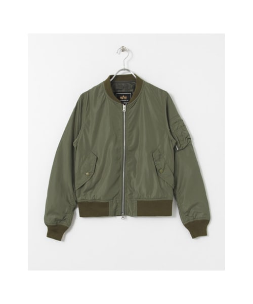 URBAN RESEARCH(アーバンリサーチ)の「ALPHA INDUSTRIES×URBAN RESEARCH iD 別注MA-1 ジャケット(ジャケット/アウター・レディース・BLACK/KHAKI/L.GREY・XS)」の3枚目の写真