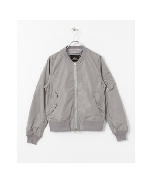 URBAN RESEARCH(アーバンリサーチ)の「ALPHA INDUSTRIES×URBAN RESEARCH iD 別注MA-1 ジャケット(ジャケット/アウター・レディース・BLACK/KHAKI/L.GREY・XS)」の2枚目の写真