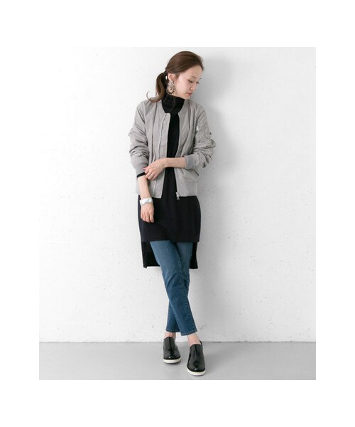 URBAN RESEARCH(アーバンリサーチ)の「ALPHA INDUSTRIES×URBAN RESEARCH iD 別注MA-1 ジャケット(ジャケット/アウター・レディース・BLACK/KHAKI/L.GREY・XS)」の5枚目の写真