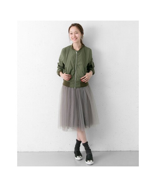 URBAN RESEARCH(アーバンリサーチ)の「ALPHA INDUSTRIES×URBAN RESEARCH iD 別注MA-1 ジャケット(ジャケット/アウター・レディース・BLACK/KHAKI/L.GREY・XS)」の7枚目の写真