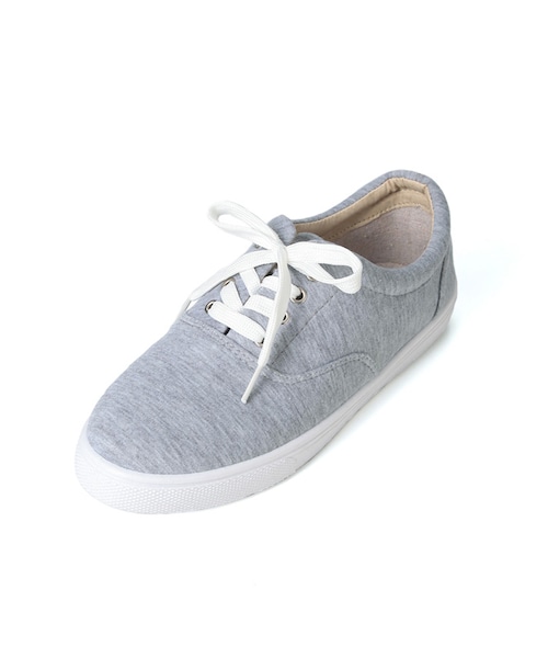 Honeys（ハニーズ）の「デッキシューズ（スニーカー・レディース・シロ/クロ/杢グレー・Ｆ）」の3枚目の写真