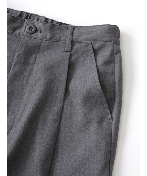 w closet(ダブルクローゼット)の「ツイル7分丈ワイドパンツ(パンツ・レディース・グレー/ネイビー・FREE)」の7枚目の写真