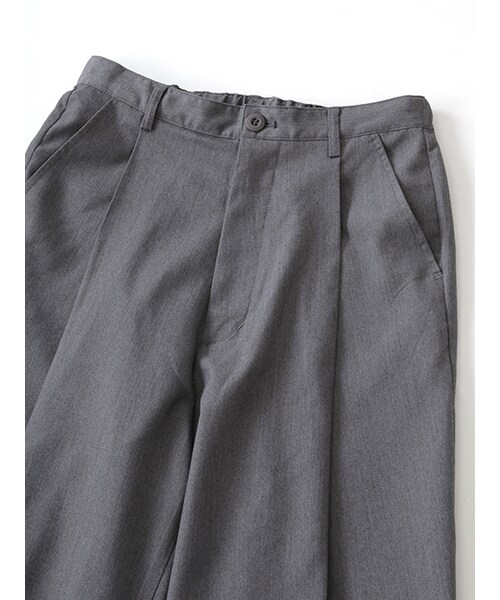 w closet(ダブルクローゼット)の「ツイル7分丈ワイドパンツ(パンツ・レディース・グレー/ネイビー・FREE)」の6枚目の写真