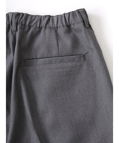 w closet(ダブルクローゼット)の「ツイル7分丈ワイドパンツ(パンツ・レディース・グレー/ネイビー・FREE)」の9枚目の写真