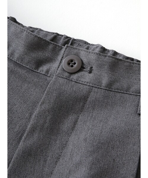 w closet(ダブルクローゼット)の「ツイル7分丈ワイドパンツ(パンツ・レディース・グレー/ネイビー・FREE)」の8枚目の写真