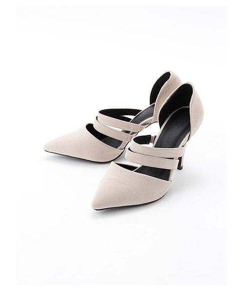 SPIRALGIRL(スパイラルガール)の「ベーシックパンプス(シューズ・レディース・ベージュ/ブラック/モカ/ネイビー・36/37/38)」の1枚目の写真