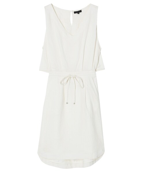 MERCURYDUO（マーキュリーデュオ）の「【LUX】 リネンレイヤードドロストワンピース（ワンピース/ドレス・レディース・オフホワイト/ブラック/ネイビー/ラベンダー・F）」の11枚目の写真