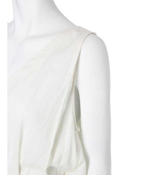 MERCURYDUO（マーキュリーデュオ）の「【LUX】 リネンレイヤードドロストワンピース（ワンピース/ドレス・レディース・オフホワイト/ブラック/ネイビー/ラベンダー・F）」の9枚目の写真