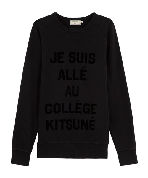 Maison Kitsune（メゾンキツネ）の「Sweat JE SUIS ALLE（トップス・メンズ・ブラック・XS/S/M/L）」の2枚目の写真