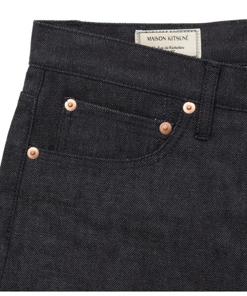 Maison Kitsune（メゾンキツネ）の「MK SLIM CUT DENIM（パンツ・メンズ・ネイビー・29/30/31/32）」の5枚目の写真