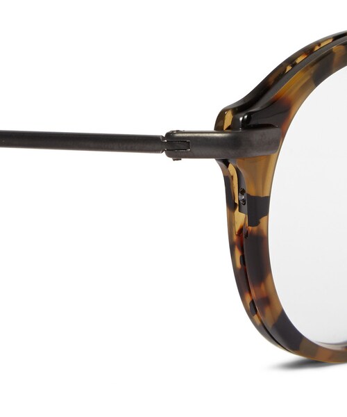 THOM BROWNE（トムブラウン）の「Thom Browne Tortoiseshell Round-Frame Optical Glasses（メガネ・メンズ・Brown・One Size）」の6枚目の写真