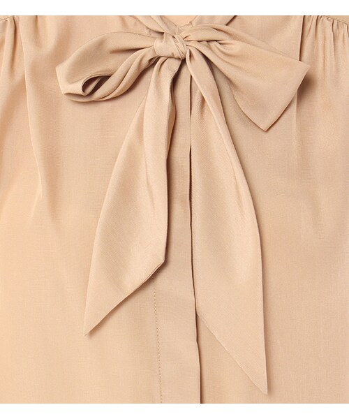 laboratory work（ラボラトリーワーク）の「リボンフレアスリーブブラウス（トップス・レディース・アイボリー/ベージュ/ダークイエロー・M）」の10枚目の写真