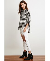 FOREVER 21 | FOREVER 21 Buffalo Plaid Linen Shirt(シャツ/ブラウス)