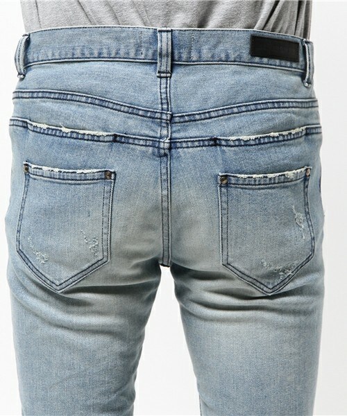 DIET BUTCHER(ダイエットブッチャー)の「DIET BUTCHER SLIM SKIN ダメージストレッチデニム(デニムパンツ・メンズ・ブラック/ダークブルー・1/2/3)」の9枚目の写真