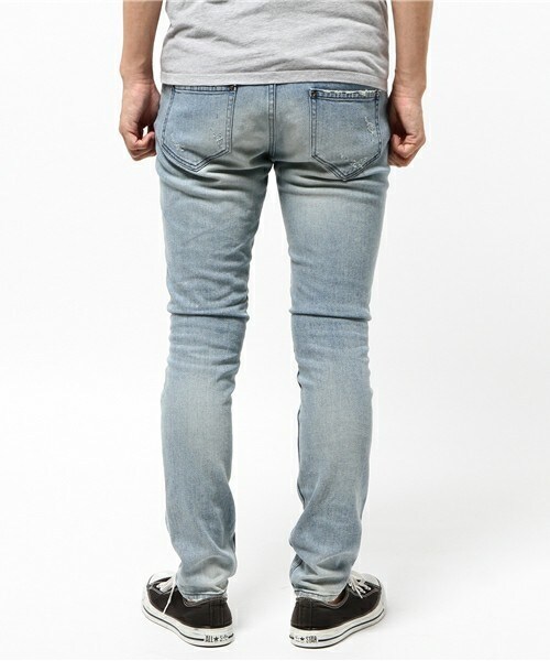 DIET BUTCHER(ダイエットブッチャー)の「DIET BUTCHER SLIM SKIN ダメージストレッチデニム(デニムパンツ・メンズ・ブラック/ダークブルー・1/2/3)」の6枚目の写真