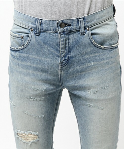 DIET BUTCHER(ダイエットブッチャー)の「DIET BUTCHER SLIM SKIN ダメージストレッチデニム(デニムパンツ・メンズ・ブラック/ダークブルー・1/2/3)」の8枚目の写真