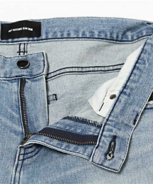 DIET BUTCHER(ダイエットブッチャー)の「DIET BUTCHER SLIM SKIN ダメージストレッチデニム(デニムパンツ・メンズ・ブラック/ダークブルー・1/2/3)」の12枚目の写真