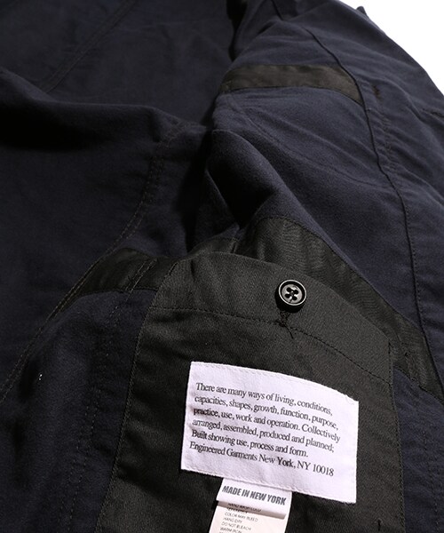 Engineered Garments(エンジニアードガーメンツ)の「BEDFORD JACKET-MOLESKIN(ジャケット/アウター・メンズ・ダークネイビー・S/M)」の11枚目の写真