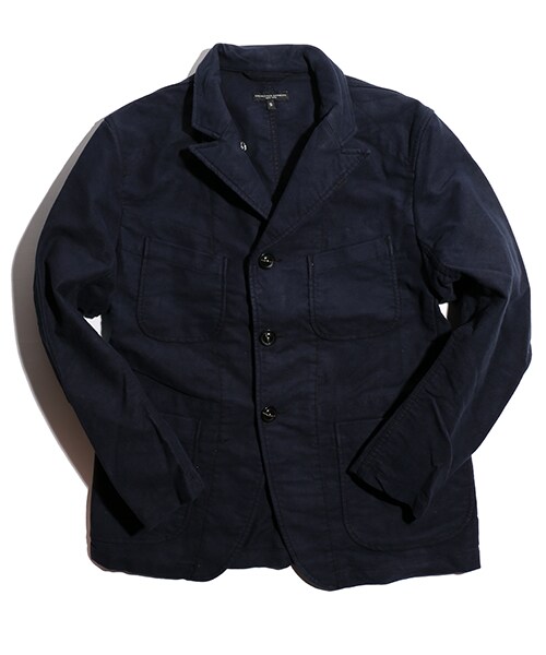 Engineered Garments(エンジニアードガーメンツ)の「BEDFORD JACKET-MOLESKIN(ジャケット/アウター・メンズ・ダークネイビー・S/M)」の1枚目の写真