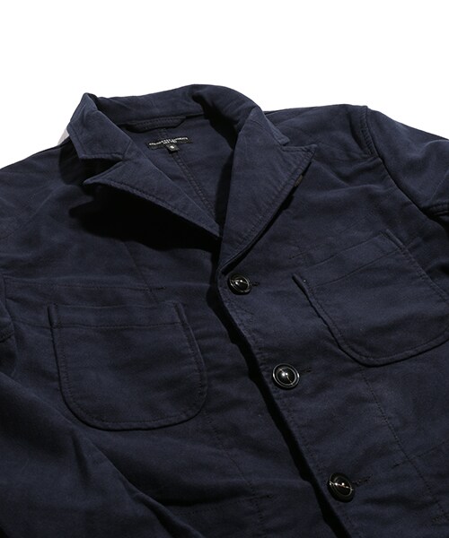 Engineered Garments(エンジニアードガーメンツ)の「BEDFORD JACKET-MOLESKIN(ジャケット/アウター・メンズ・ダークネイビー・S/M)」の2枚目の写真