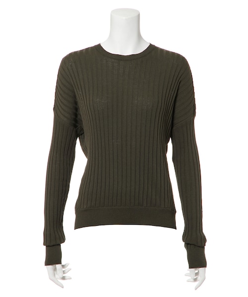 G.V.G.V.（ジーヴィージーヴィー）の「RIBBED WIDE JUMPER（トップス・レディース・BLACK/GREY/KHAKI・XS）」の3枚目の写真