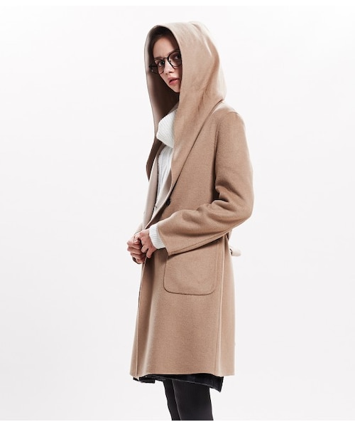 ROPE' PICNIC(ロペピクニック)の「ダブルフェイスフードガウンコート(ジャケット/アウター・レディース・グレー/キャメル・38)」の13枚目の写真