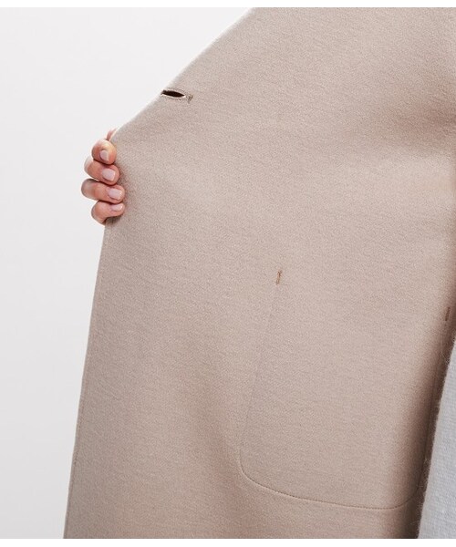 ROPE' PICNIC(ロペピクニック)の「ダブルフェイスフードガウンコート(ジャケット/アウター・レディース・グレー/キャメル・38)」の11枚目の写真