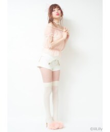 lilLilly | サイドリボンシースルーパフトップス(トップス)