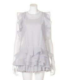 SNIDEL | オーガンジーフリルワンピース(ワンピース/ドレス)