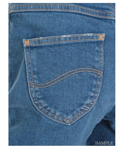 SNIDEL（スナイデル）の「Leeバギーパンツ（デニムパンツ・レディース・SAX/BLU・0/1）」の6枚目の写真