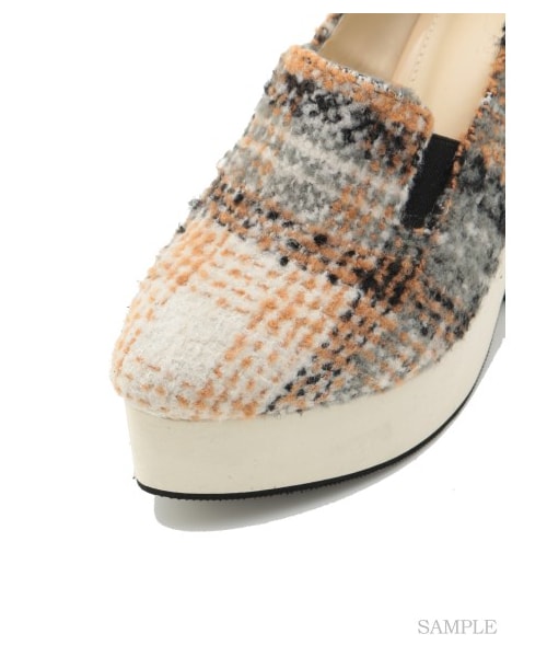 SNIDEL(スナイデル)の「スリッポンヒールパンプス(パンプス・レディース・ORG/BLKxWHT/BLK・S/M/L)」の7枚目の写真