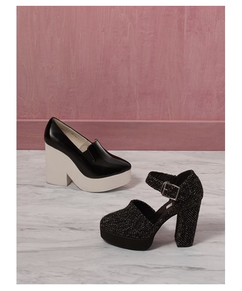 SNIDEL(スナイデル)の「スリッポンヒールパンプス(パンプス・レディース・ORG/BLKxWHT/BLK・S/M/L)」の8枚目の写真