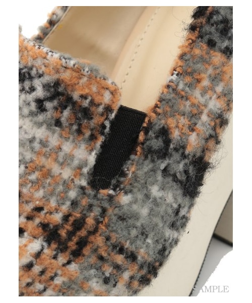 SNIDEL(スナイデル)の「スリッポンヒールパンプス(パンプス・レディース・ORG/BLKxWHT/BLK・S/M/L)」の9枚目の写真