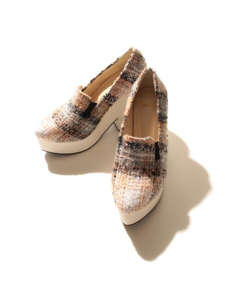 SNIDEL(スナイデル)の「スリッポンヒールパンプス(パンプス・レディース・ORG/BLKxWHT/BLK・S/M/L)」の1枚目の写真