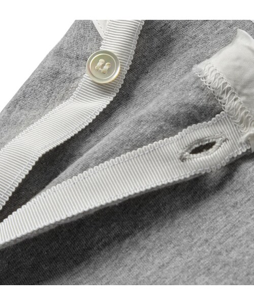 Sacai(サカイ)の「Sacai Shell-Trimmed Cotton-Jersey T-Shirt(Tシャツ/カットソー・メンズ・Black/Gray・1/2/3/4)」の11枚目の写真