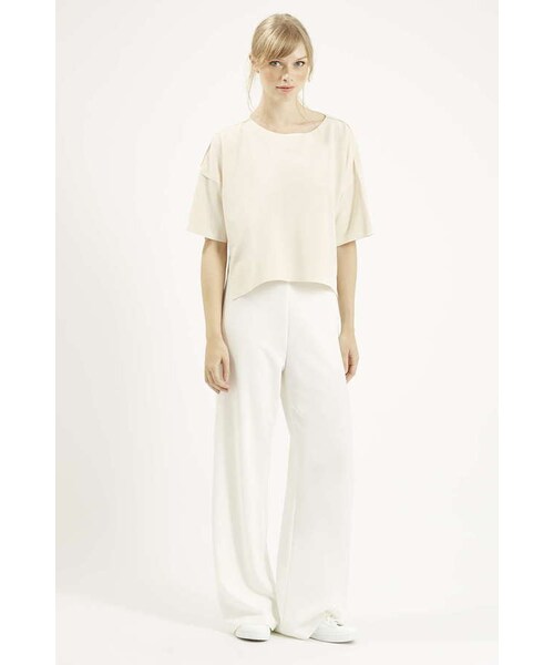 TOPSHOP（トップショップ）の「Cropped round neck tee（Tシャツ/カットソー・レディース・White・0/2/4/6/8/10/12）」の5枚目の写真