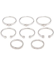 FOREVER 21 | FOREVER 21 Rhinestone Midi Ring Set(リング)