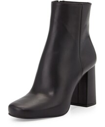PRADA | Prada Vitello Leather Ankle Boot, Black (Nero)(ブーツ)