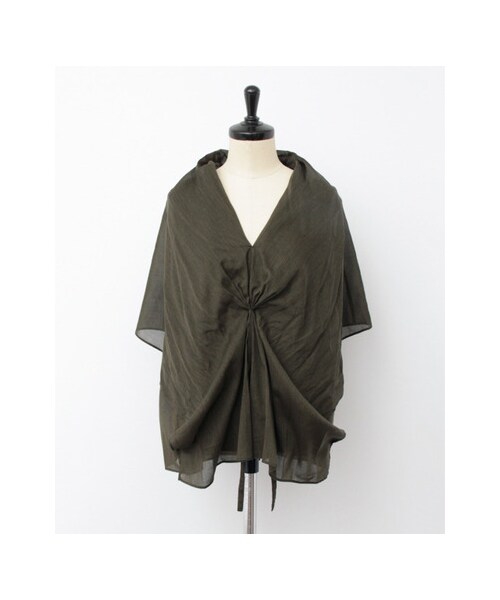 URBAN RESEARCH（アーバンリサーチ）の「Yanganny 3WAYブラウス（トップス・レディース・ブラック/カーキ/ギンガム・38）」の17枚目の写真