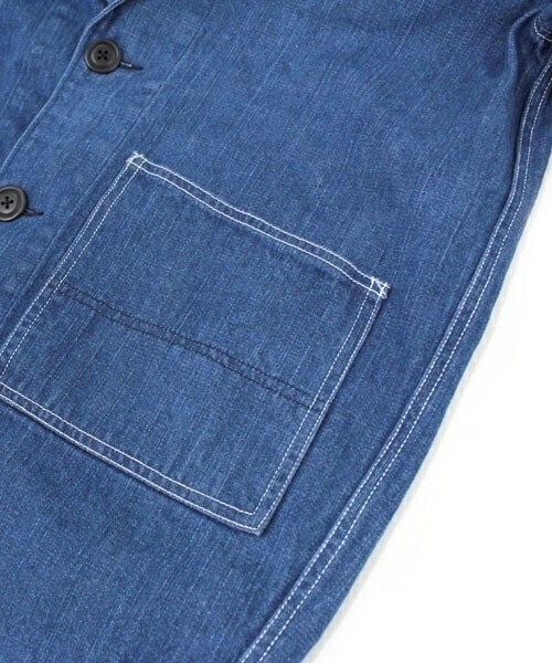 RNA-N（アールエヌエーエヌ）の「＜予約＞12オンスデニムコクーンコート（ジャケット/アウター・レディース・インディゴブルー/ヴィンテージブルー・M）」の11枚目の写真