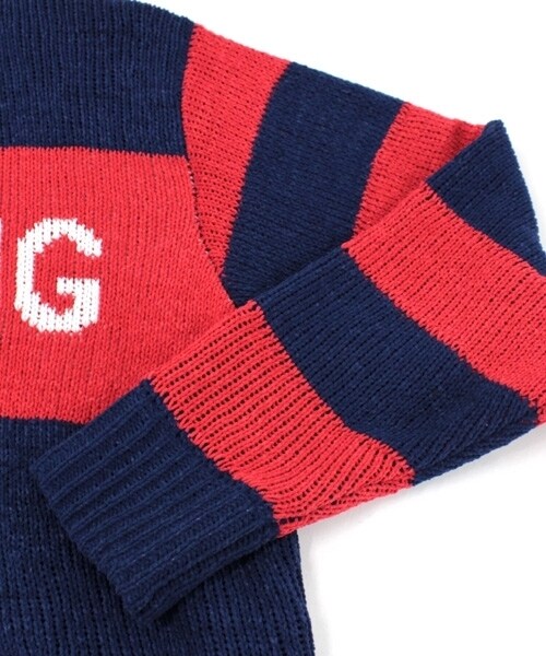 RNA（アールエヌエー）の「＜予約＞ロゴ&ボーダーモールプルオーバー（トップス・レディース・ブラック×ホワイト/ブラック×リーフグリーン/ネイビー/オレンジ・M）」の8枚目の写真