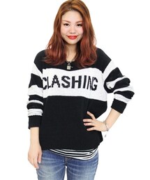 RNA | ＜予約＞ロゴ&ボーダーモールプルオーバー(トップス)