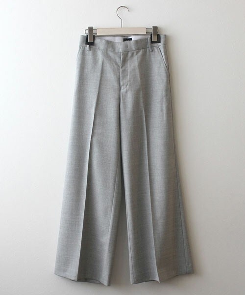 NINE(ナイン)の「NINE サマーウールワイドパンツ(その他パンツ・レディース・グレー・0)」の1枚目の写真