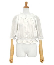 flower | cotton dot blouse ～コットンドットブラウス(シャツ/ブラウス)