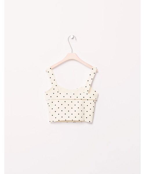 PAZZO（パッゾ）の「復古赫本點點排釦小背心（その他・白底黑點/黑底白點）」の6枚目の写真