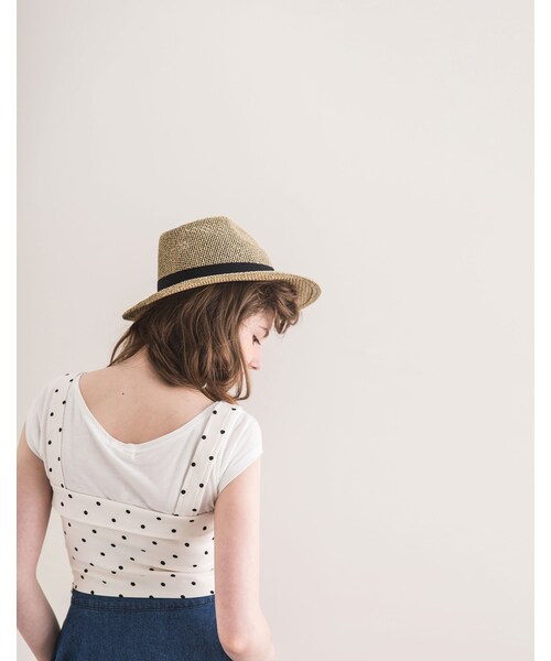 PAZZO（パッゾ）の「復古赫本點點排釦小背心（その他・白底黑點/黑底白點）」の3枚目の写真